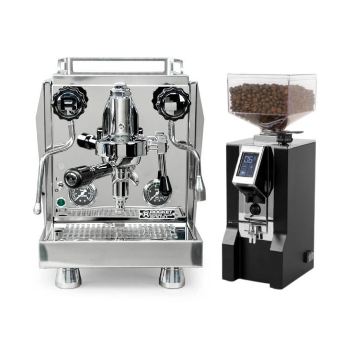 Rocket Espresso Giotto R and Eureka Oro Mignon XL Grinder Bundle - Image 1
