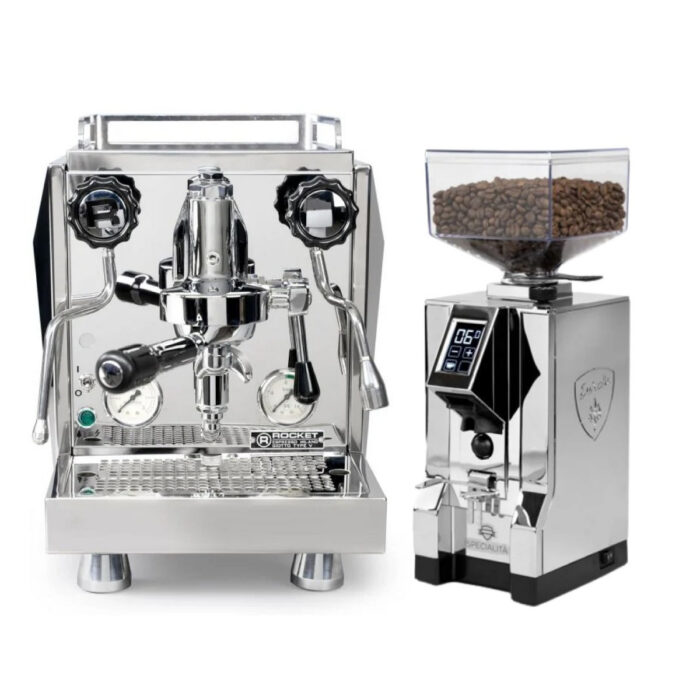 Rocket Espresso Giotto V and Eureka Mignon Specialita Grinder Bundle - Image 2